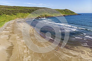 Aerial view of Point Lance Beach