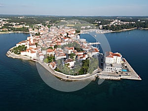 Aerial view of Porec, Croatia