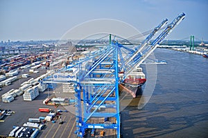 Aerial View of Port of Philadelphia