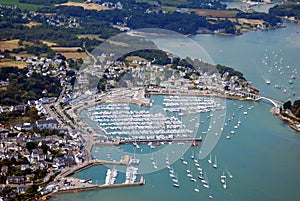 Aerial view of the port of TrinitÃ©-sur-Mer