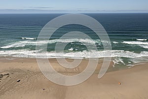 Aerial view of Porthtowan beach, Cornwall