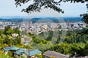 Aerial view of Portland