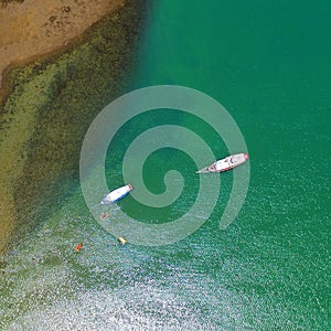 Aerial view of Porto Seguro beach, Bahia, Brazil photo