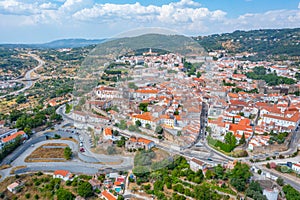 Aerial view of Portuguese town Portalegre