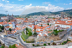 Aerial view of Portuguese town Portalegre