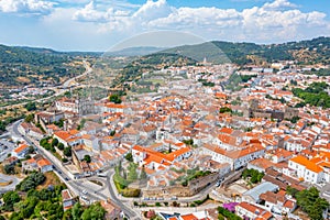 Aerial view of Portuguese town Portalegre