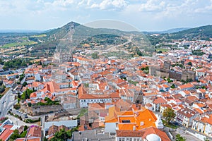 Aerial view of Portuguese town Portalegre