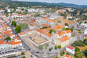 Aerial view of Portuguese town Portalegre