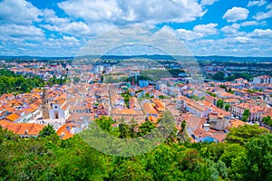 Aerial view of Portuguese town Tomar