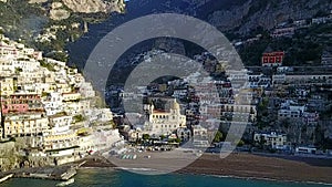 Aerial view of Positano,