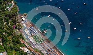 Aerial View of Positano Beach