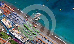 Aerial View of Positano Beach