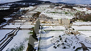 Aerial view. Powerscourt gardens. Wicklow. Ireland