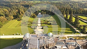 Aerial view. Powerscourt gardens. Wicklow. Ireland