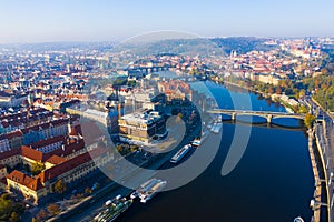 Aerial view of Prague, Czech Republic