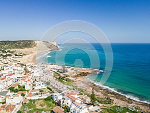 Aerial view from Praia da Luz