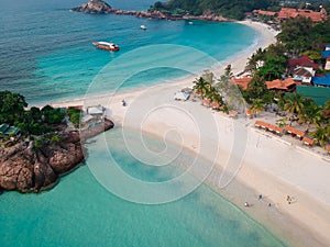 Aerial View of the Pristine Beauty of Redang Island Beach in Terengganu Malaysia