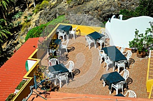 Aerial View of a Private Terrace