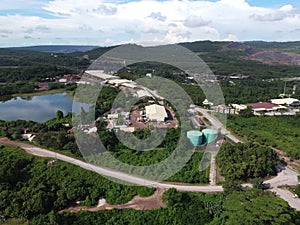 Aerial View Of PT KPC office complex.