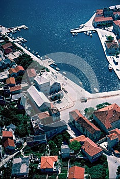 Aerial view at Pucisca at Brac island