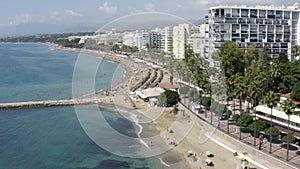 Aerial view of Puerto Banus near city of Marbella