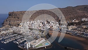 Aerial view of Puerto de Mogan, Gran Canaria