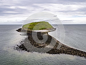 Aerial view of puffin island - Wales - United Kingdom