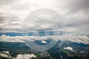 aerial view of purlieus of munich germany