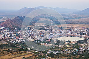 Aerial View of Pushkar, Rajasthan, India