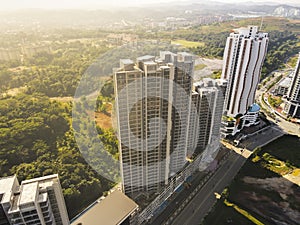 Aerial view of Putrajaya resident houses. photo