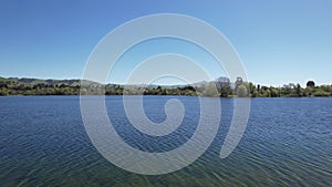 Aerial view of Quarry lakes Fremont California