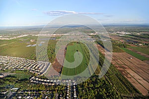 Aerial view of Quebec City area