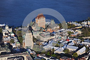 Aerial view of Quebec City