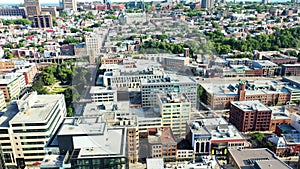 Aerial view of Quebec City, Quebec, Canada 4K