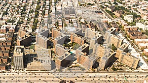 Aerial view of Queens Borough, New York