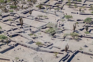 Aerial view of Quilmes ruins