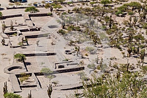 Aerial view of Quilmes ruins