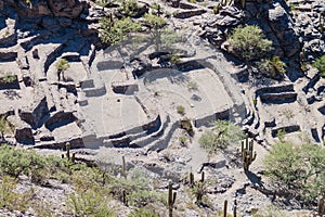 Aerial view of Quilmes ruins