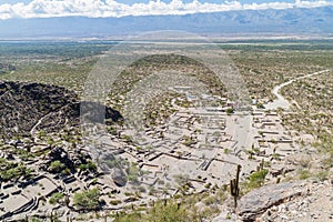 Aerial view of Quilmes ruins