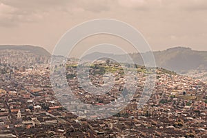 Aerial View Of Quito, Historic Center, Ecuador