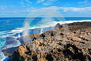 Quobba Blowholes in Western Australia photo