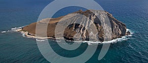 Aerial View of Rabbit Island Oahu