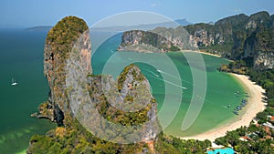 Aerial View Of Railay Beach, Krabi Thailand