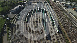 Aerial View Railway Junction Milan