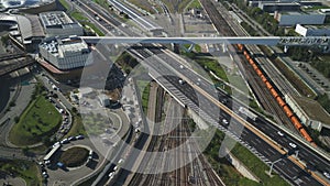 Aerial View Railway Junction Milan