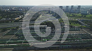 Aerial View Railway Junction Milan