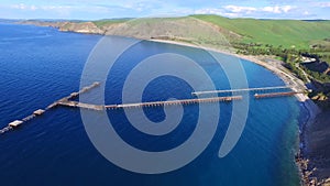 Aerial view of Rapid Bay Jetty