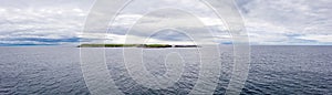 Aerial view of Rathlin O`Birne island in County Donegal, Irleand.