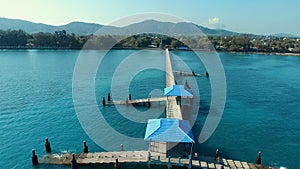 Aerial view of rawai beach in phuket southern of thailand