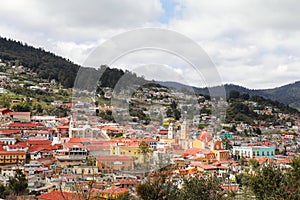 Aerial view of real del monte near pachuca, hidalgo, mexico I